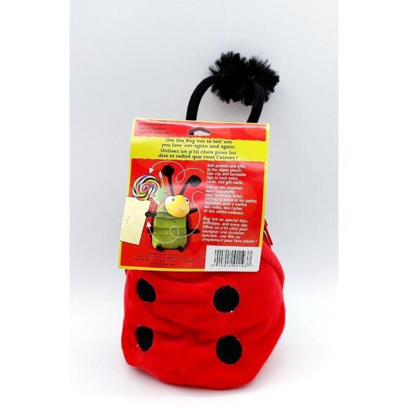 Hallmark Collectible Love'em Bug 'em" Ladybug Bag Pouch Plush NEW - Picture 3 of 5